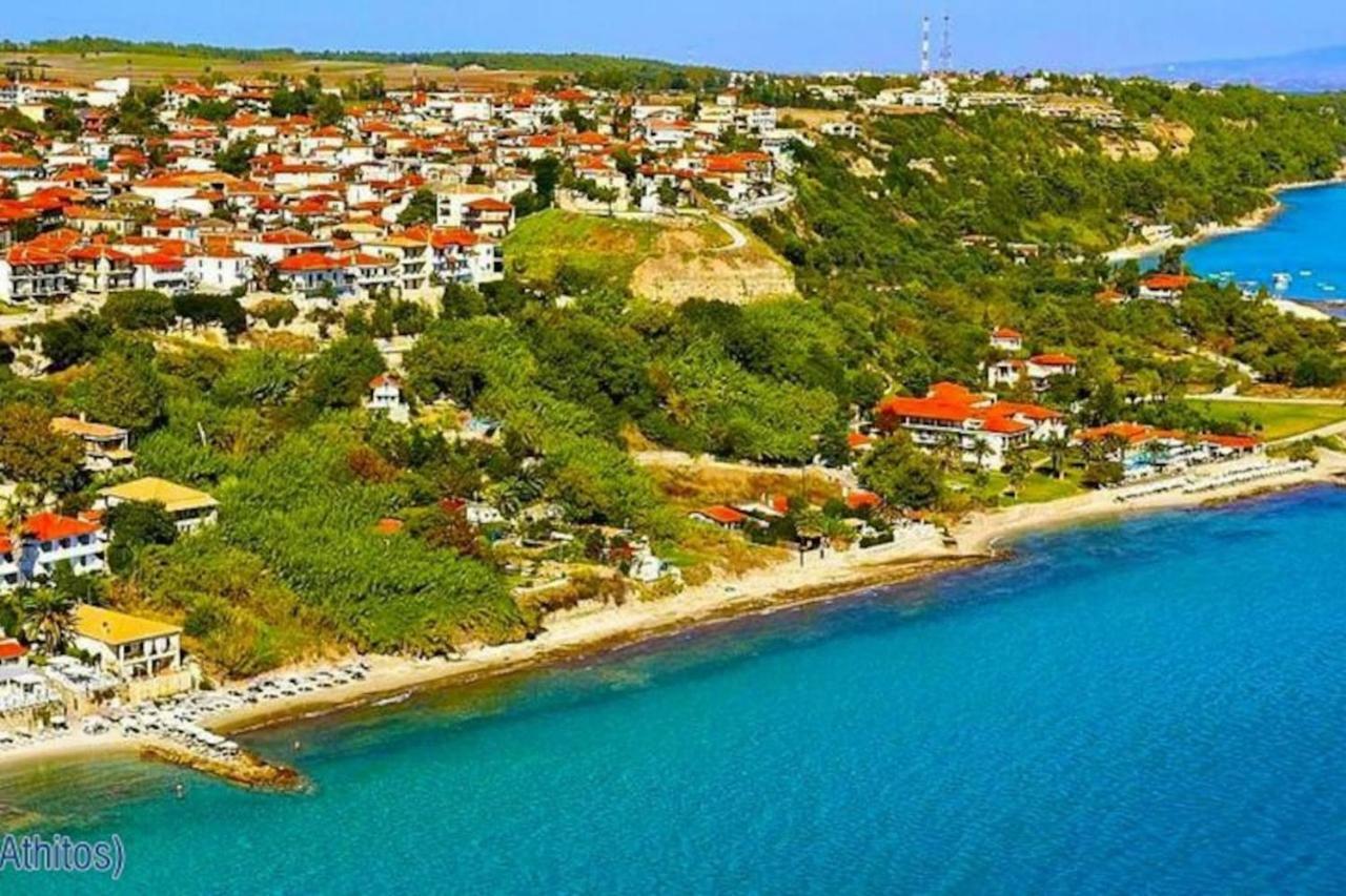 Beautiful Studio In Traditional Afytos Halkidiki-Uvc Sterilized Exterior photo